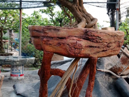 Đắp giả gỗ 03