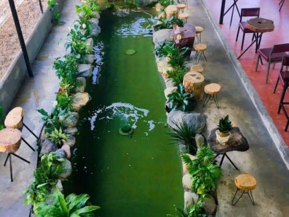 Thi công hồ cá koi 04