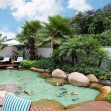 Thi công hồ cá koi 10