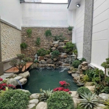 Thi công hồ cá koi 13