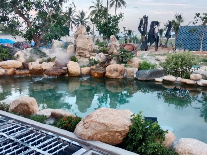 Thi công hồ cá koi 22