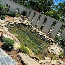 Thi công hồ cá koi trải bạt hdpe 07