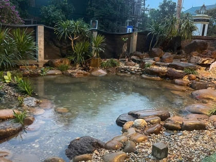 Thi công hồ cá koi trải bạt hdpe 09